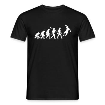 Evolution - Handball - Handball Players - Men's T-Shirt - black - Front - AI Model Male 178 light (178cm)
