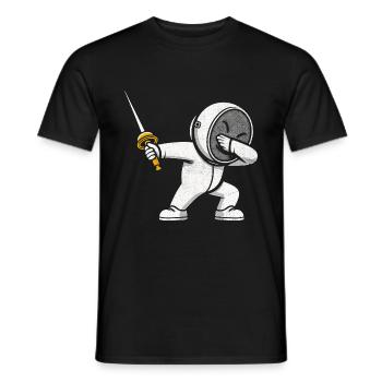 Dubbing Fechter Fechter Degen Degen Fechter Athlet - Männer T-Shirt - Schwarz - Vorne - AI Model Male 178 light (178cm)