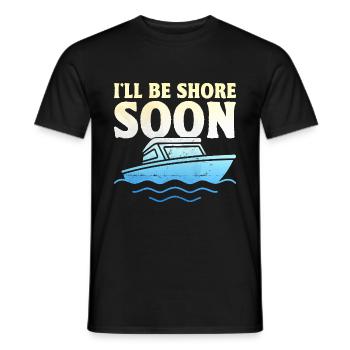 Je serai bientôt à terre Pédalo - T-shirt homme - noir - Devant - AI Model Male 178 light (178cm)