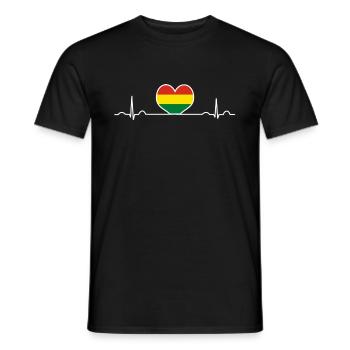 Bolivia - Men's T-Shirt - black - Front - AI Model Male 178 light (178cm)