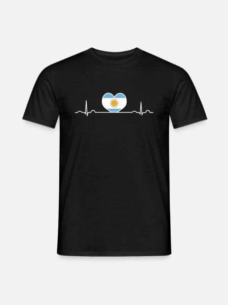 Argentinien - Männer T-Shirt - Schwarz