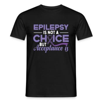 Epilepsy Is Not A Choice - Men's T-Shirt - black - Front - AI Model Male 178 light (178cm)