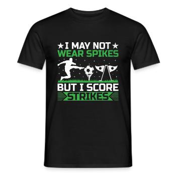 Footgolf Player Foot Golf Playing Footgolfers Foot - Men's T-Shirt - black - Front - AI Model Male 178 light (178cm)