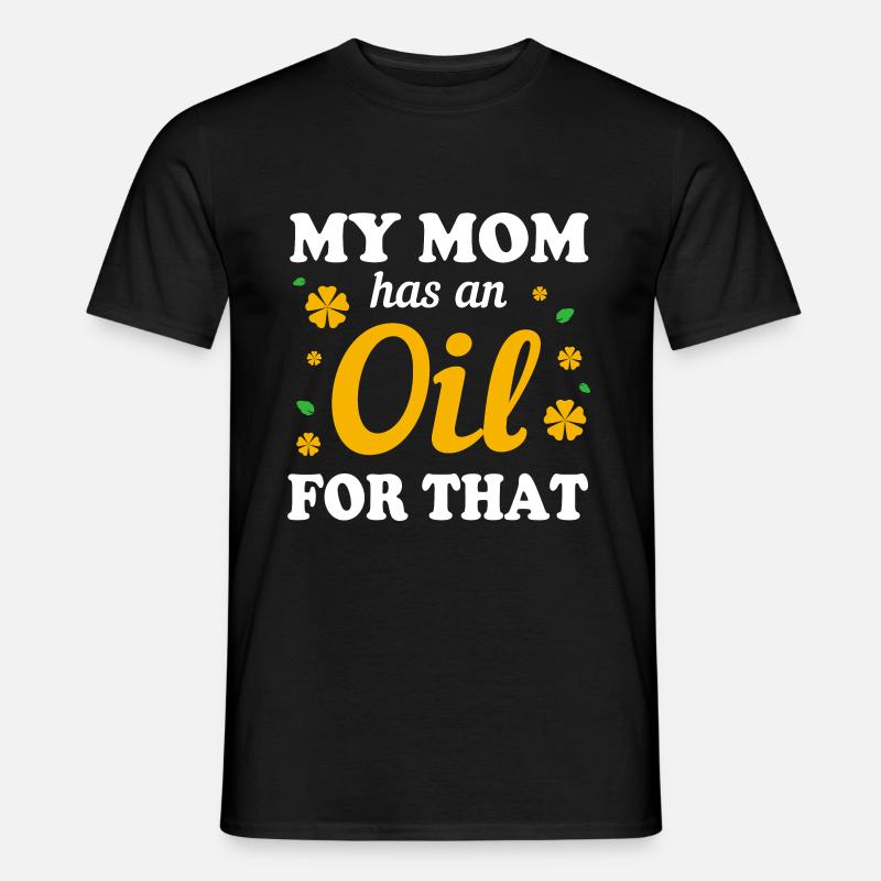 Ätherisches Öl - Männer T-Shirt - Schwarz