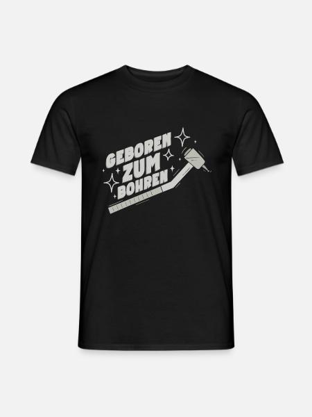Lustiges Zahnarzt Zähne Bohrer Zahnärztin Humor - Männer T-Shirt - Schwarz