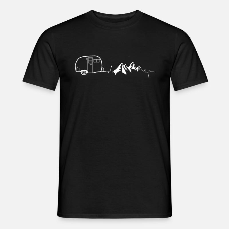 Wohnmobil - Männer T-Shirt - Schwarz