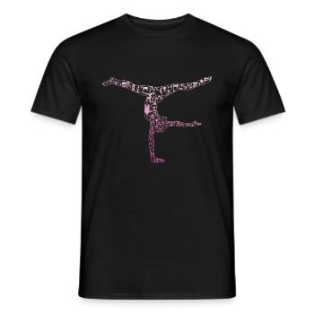 Gymnastik - Männer T-Shirt - Schwarz - Vorne - AI Model Male 178 light (178cm)