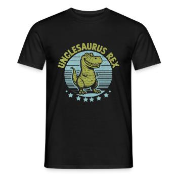 Unclesaurus Rex Dinosaurier Onkel Familie Onkel Nichte - Männer T-Shirt - Schwarz - Vorne - AI Model Male 178 light (178cm)