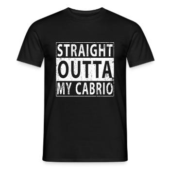 Straight Outta My Convertible - Men's T-Shirt - black - Front - AI Model Male 178 light (178cm)