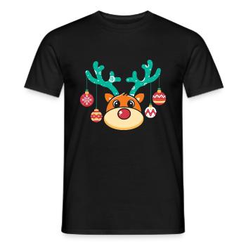 Cadeaux de Noël Noël - T-shirt homme - noir - Devant - AI Model Male 178 light (178cm)