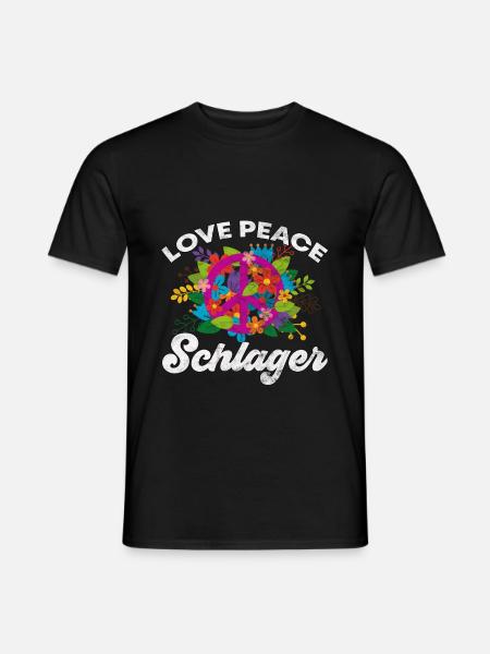 SCHLAGER PARTY HITS 2019 KOSTÜM OUTFIT GESCHENK - Männer T-Shirt - Schwarz