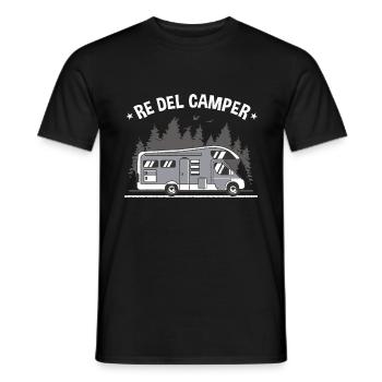 Wohnmobil | Camping | Wohnwagen | Camping - Männer T-Shirt - Schwarz - Vorne - AI Model Male 178 light (178cm)