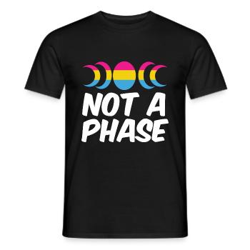 Not A Phase Gay Bisexual Pride Rainbow Lgbtq Diver - Männer T-Shirt - Schwarz - Vorne - AI Model Male 178 light (178cm)