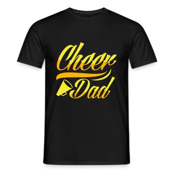 Cheer Dad Cheerleading Cheerleader Cheerdance Gymn - Männer T-Shirt - Schwarz - Vorne - AI Model Male 178 light (178cm)