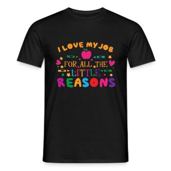 Cute Kindergarten Teacher School Teaching Teacher - Men's T-Shirt - black - Front - AI Model Male 178 light (178cm)