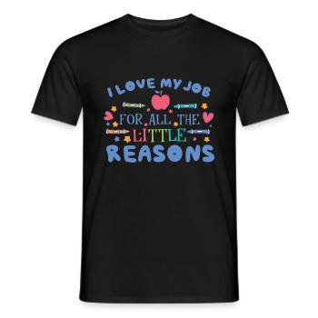 Enseigner Dire garderie Montessori - T-shirt homme - noir - Devant - AI Model Male 178 light (178cm)