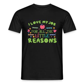 Montessori Teacher - Men's T-Shirt - black - Front - AI Model Male 178 light (178cm)
