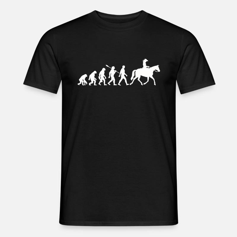 Evolution - Équitation - Équitation Western - T-shirt homme - noir