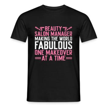 SPA Manager Job Wellness Funny SPA Management Sayi - Men's T-Shirt - black - Front - AI Model Male 178 light (178cm)