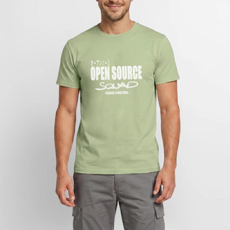 LUZILLION CODER COUTURE, OPEN SOURCE SUPPORTER Männer T-Shirt