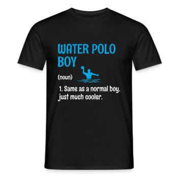 Wasserball-Junge Wie Ein Normaler Junge, Nur Viel Cool - Männer T-Shirt - Schwarz - Vorne - AI Model Male 178 light (178cm)