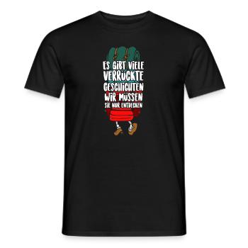 Reisen t- Shirt Backpacking Leidenschaft Urlaub - Männer T-Shirt - Schwarz - Vorne - AI Model Male 178 light (178cm)