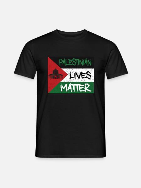 Palestinian Lives Matter Free Palestine Flag Gaza - Männer T-Shirt - Schwarz
