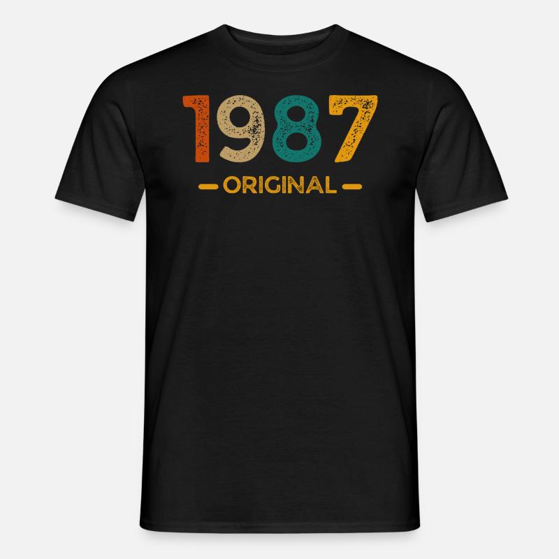 Original von 1987 - Männer T-Shirt - Schwarz