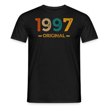 1997 Original - T-shirt homme - noir - Devant - AI Model Male 178 light (178cm)