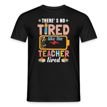 Funny Summer Teaching Vacation School Teacher - Men's T-Shirt - black - Front - AI Model Male 178 light (178cm)