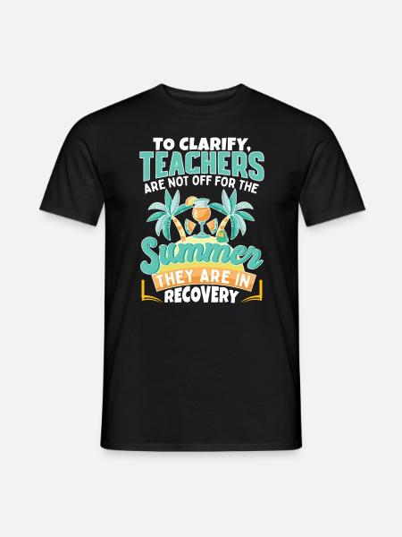 Summer Teacher - Men's T-Shirt - black