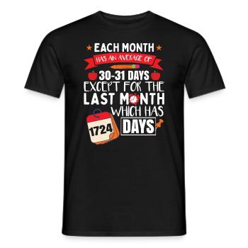Funny School Teacher Teaching - Men's T-Shirt - black - Front - AI Model Male 178 light (178cm)