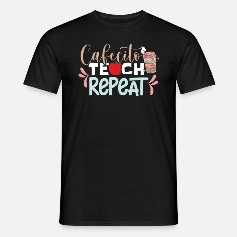 Zweisprachiger Spanischlehrer - Männer T-Shirt - Schwarz