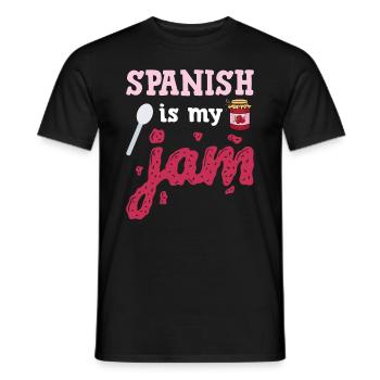 Spanish Is My Jam - Men's T-Shirt - black - Front - AI Model Male 178 light (178cm)