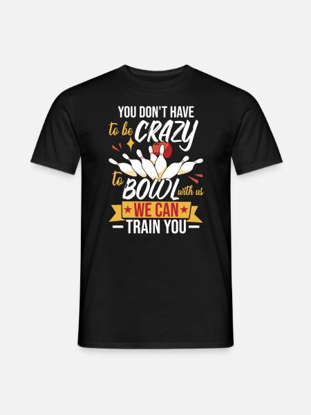 Funny Bowling Team - Men's T-Shirt - black