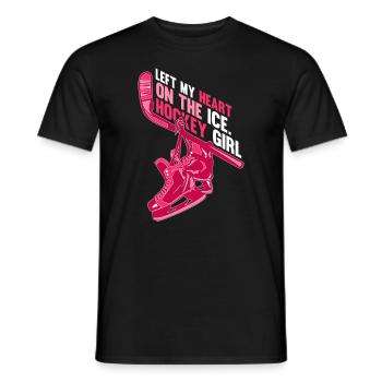 Hiver Hockey sur neige Enfants Hockey sur glace Fille - T-shirt homme - noir - Devant - AI Model Male 178 light (178cm)