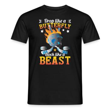 Lustiger Trainer Eishockeyspieler - Männer T-Shirt - Schwarz - Vorne - AI Model Male 178 light (178cm)
