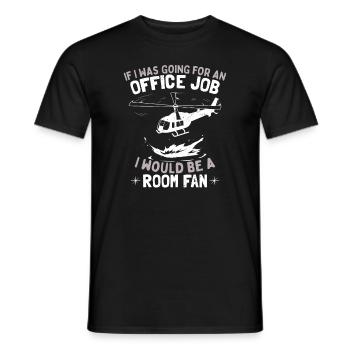 Lustiger Pilot Humor Hubschrauber - Männer T-Shirt - Schwarz - Vorne - AI Model Male 178 light (178cm)