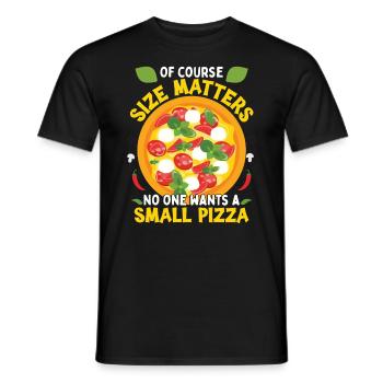 Lustiger Pizzaliebhaber Humor - Männer T-Shirt - Schwarz - Vorne - AI Model Male 178 light (178cm)