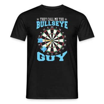 Bullseye Guy Darts - T-shirt homme - noir - Devant - AI Model Male 178 light (178cm)