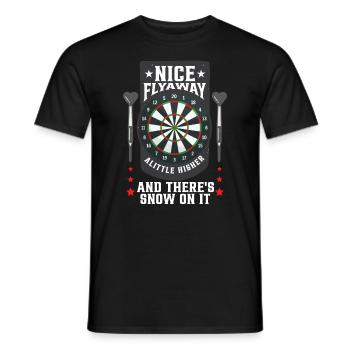 Joueur de fléchettes Bullseye Drôles de fléchettes - T-shirt homme - noir - Devant - AI Model Male 178 light (178cm)