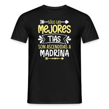 Tías Madrina Bautizo Ahijada - Camiseta hombre - negro - delante - AI Model Male 178 light (178cm)