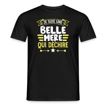 Belle-Mère Amusante - T-shirt homme - noir - Devant - AI Model Male 178 light (178cm)