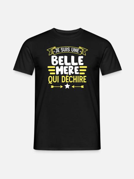 Belle-Mère Amusante - T-shirt homme - noir