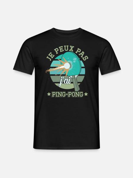 J'ai Ping Pong - T-shirt homme - noir