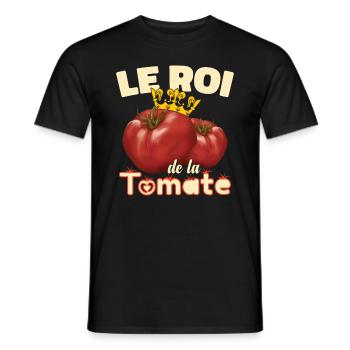 Le Roi De La Tomate Jardin Jardinier Jardinage - T-shirt homme - noir - Devant - AI Model Male 178 light (178cm)