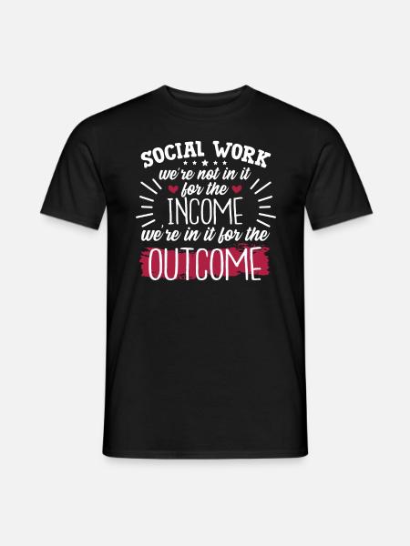 Social Work Quote - Men's T-Shirt - black