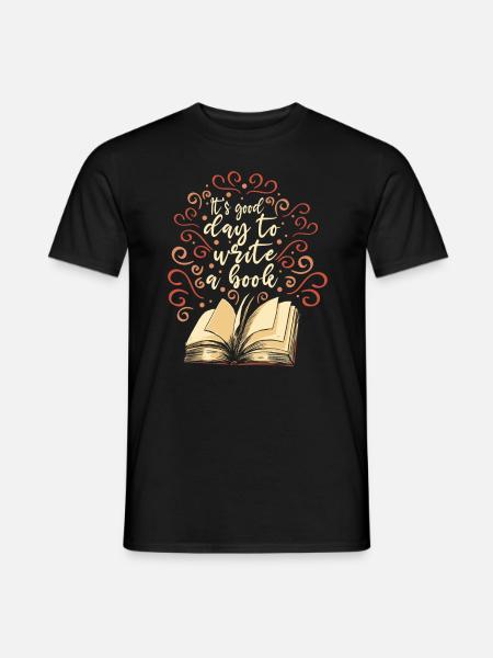 Pisanie książki Autor powieściopisarz - Mænd T-shirt - sort