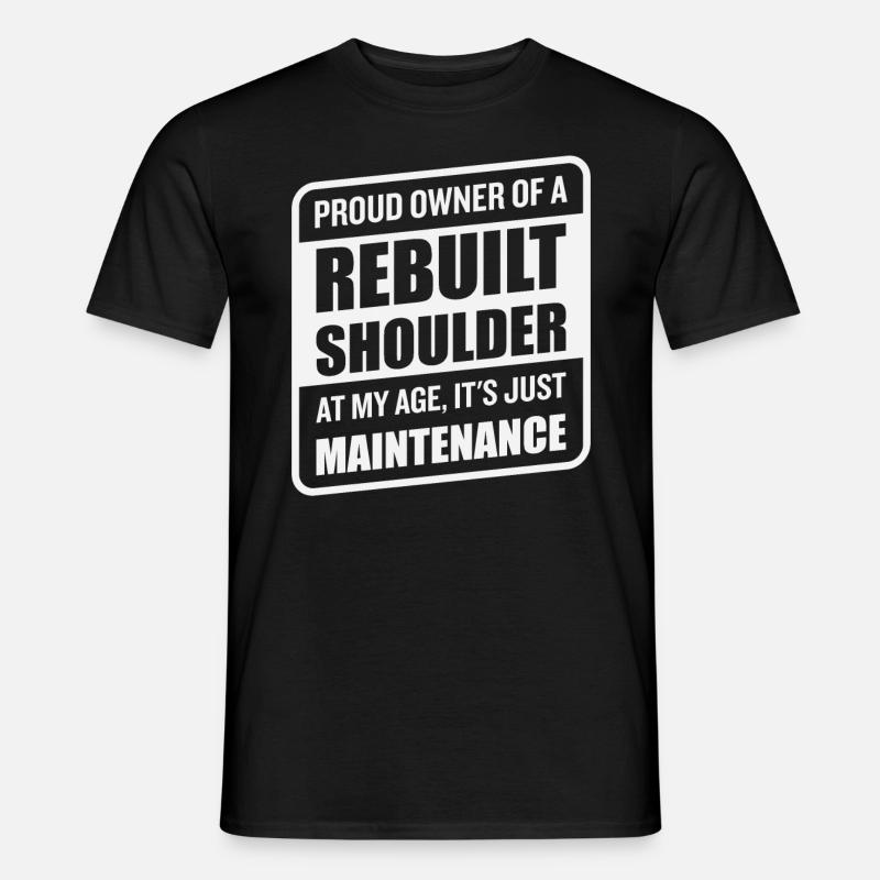 Funny Shoulder Replacement Recovery - Men’s T-shirt - black