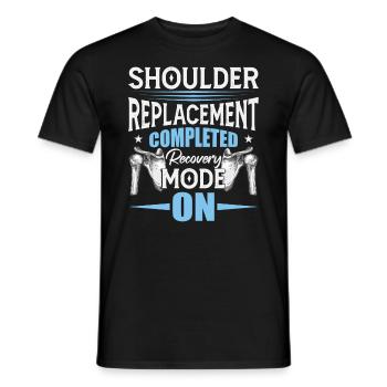 Humour de récupération de l’épaule - T-shirt homme - noir - Devant - AI Model Male 178 light (178cm)